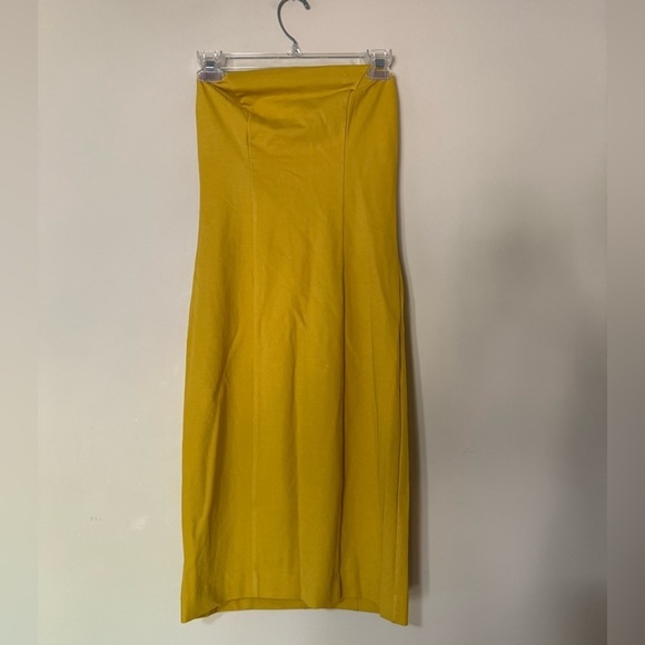 NBD Ciara One Shoulder Diamond Mini Dress | Size XS NWT Saffron Yellow - Picture 7 of 16